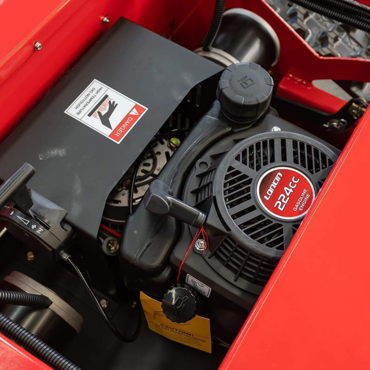 Heavy-Duty 9HP Commercial Remote-Controlled Oil-Electric Hybrid Track Drive With Plow