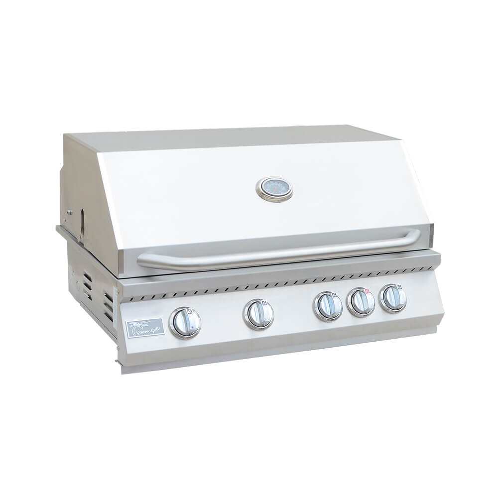 KoKoMo Grills 32" Heavy Duty 60K BTU LP/NG 4 Burner Built-In Stainless Steel Gas Grill