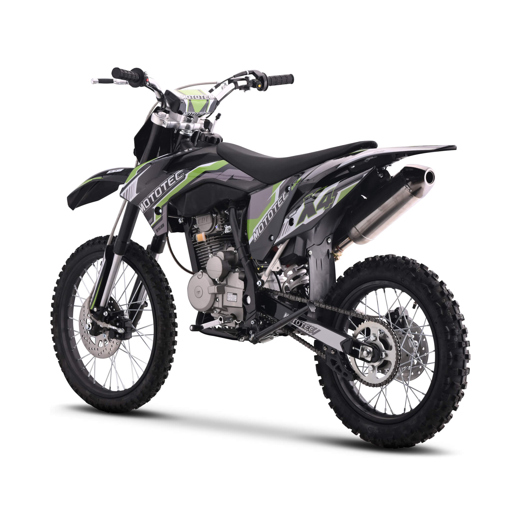 MotoTec X4 150CC 4-Stroke High-Performance Gas-Powered Dirt Bike