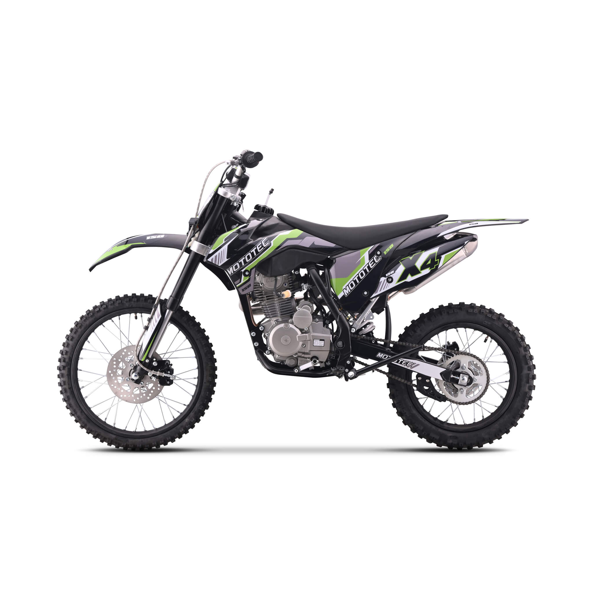 MotoTec X4 150CC 4-Stroke High-Performance Gas-Powered Dirt Bike