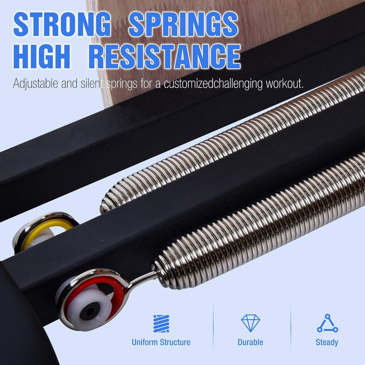 Multifunctional Solid Wood Pilates Reformer Chair With Adjustable Springs And Split Pedals
