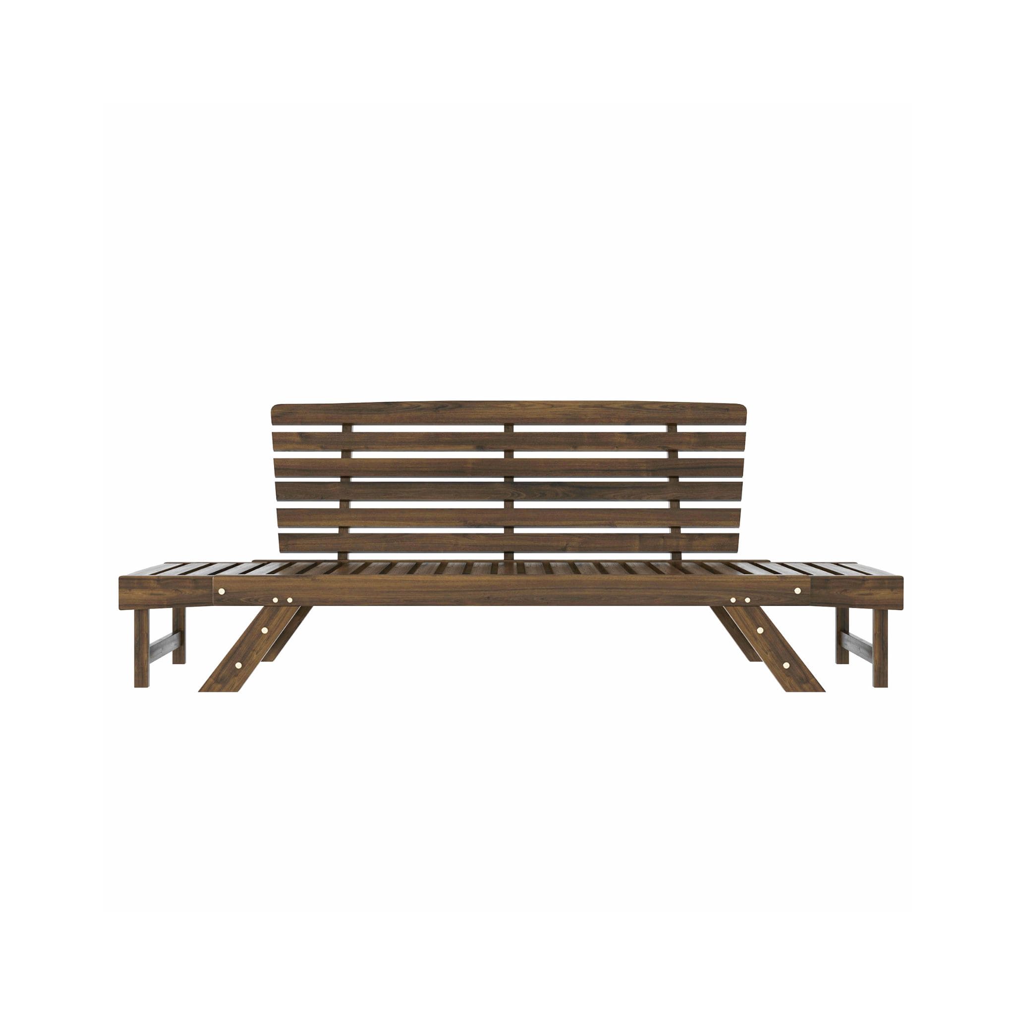 Alora Outdoor Adjustable Wooden Patio Daybed Sofa With Cushions (SAK41345)