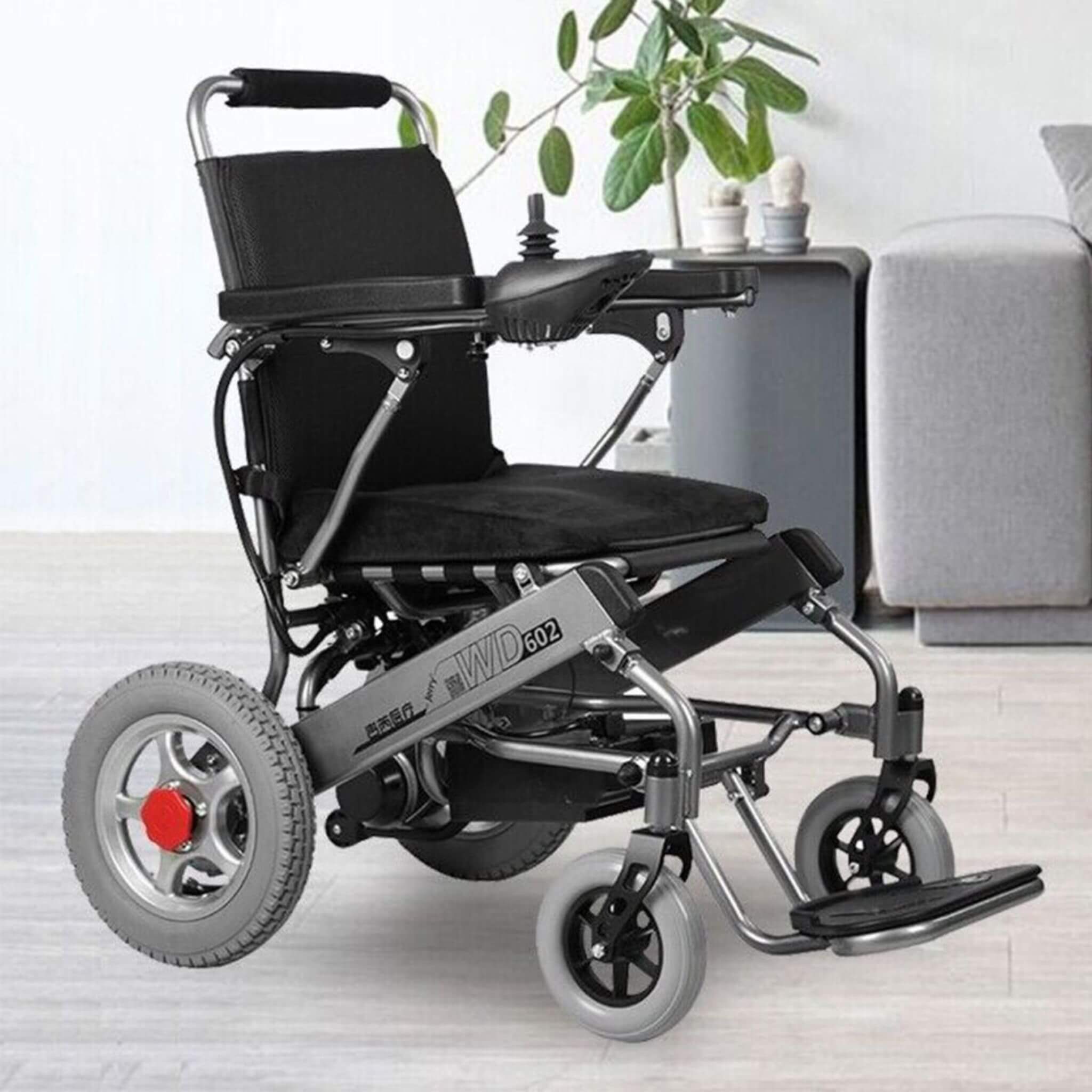 PCMOS WD602 17.5-Inch Heavy-Duty Electric Motorized Lightweight Wheelchair, 250LBS