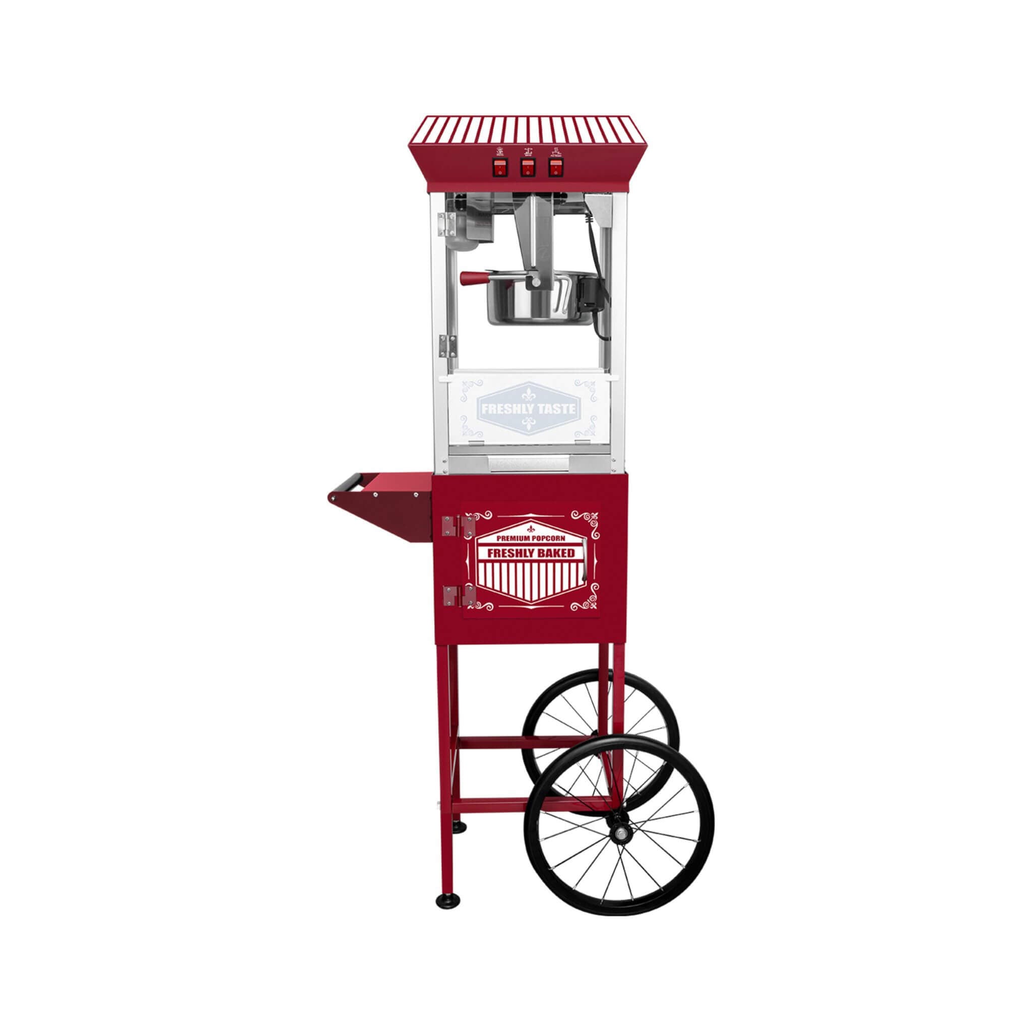 Premium 12-Ounce Movie Theater-Style Popcorn Machine With Cart (SAK84156)
