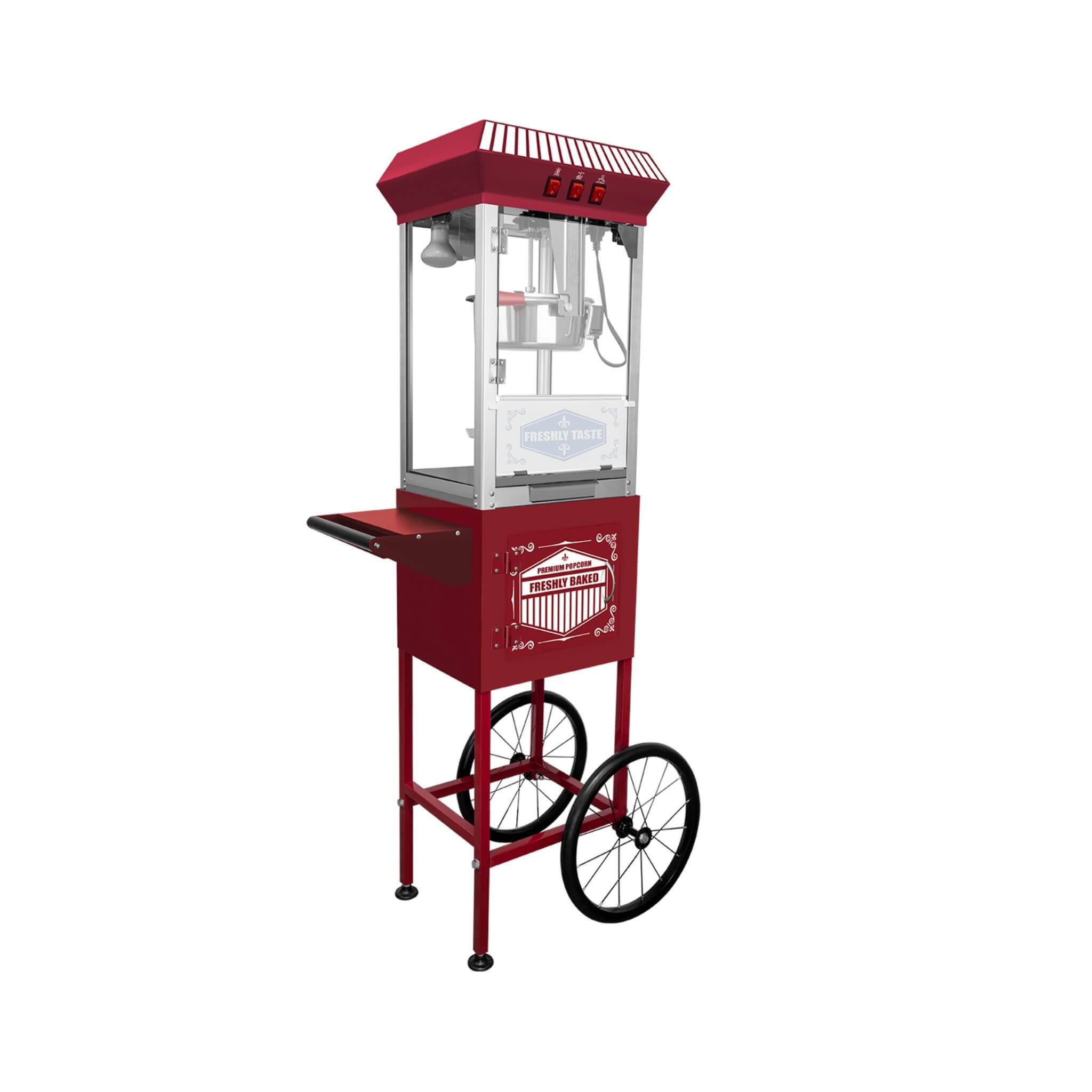 Premium 12-Ounce Movie Theater-Style Popcorn Machine With Cart (SAK84156)