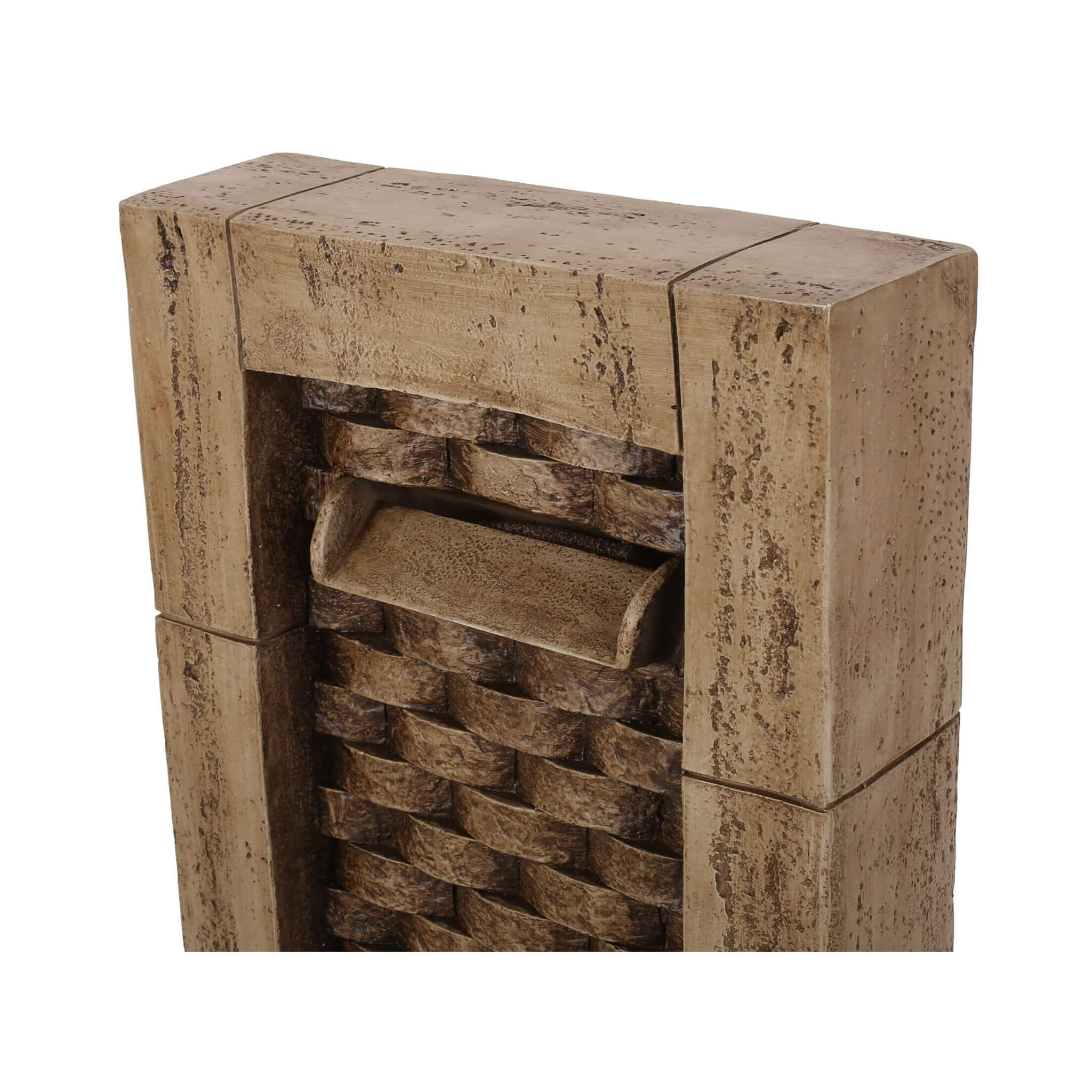 Premium 35-Inch Hand-Crafted Weather-Resistant Waterfall Fountain With LED Lights (SAK86757)