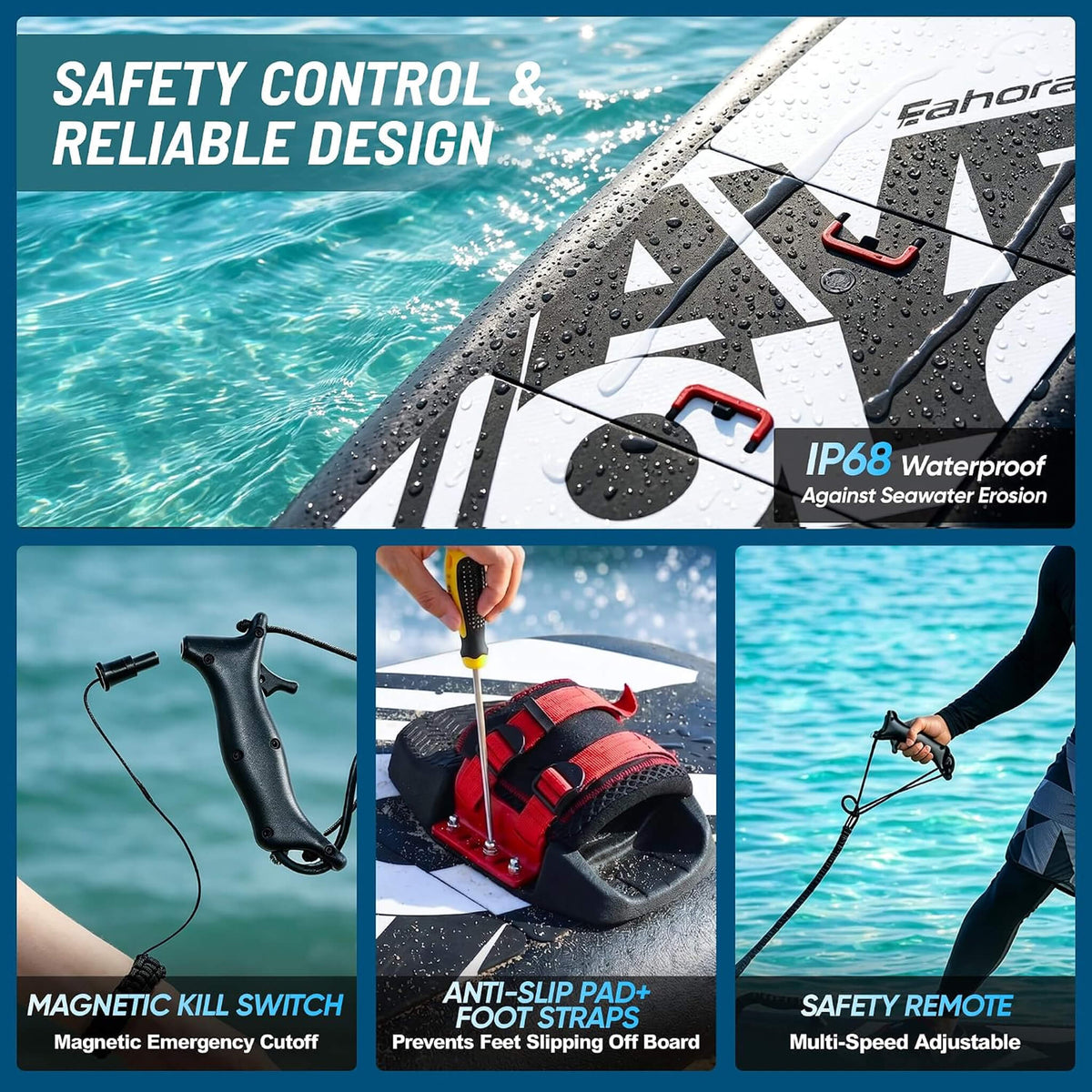 Premium Dual-Speed 12KW Self-Powered Electric Motorized Surfboard