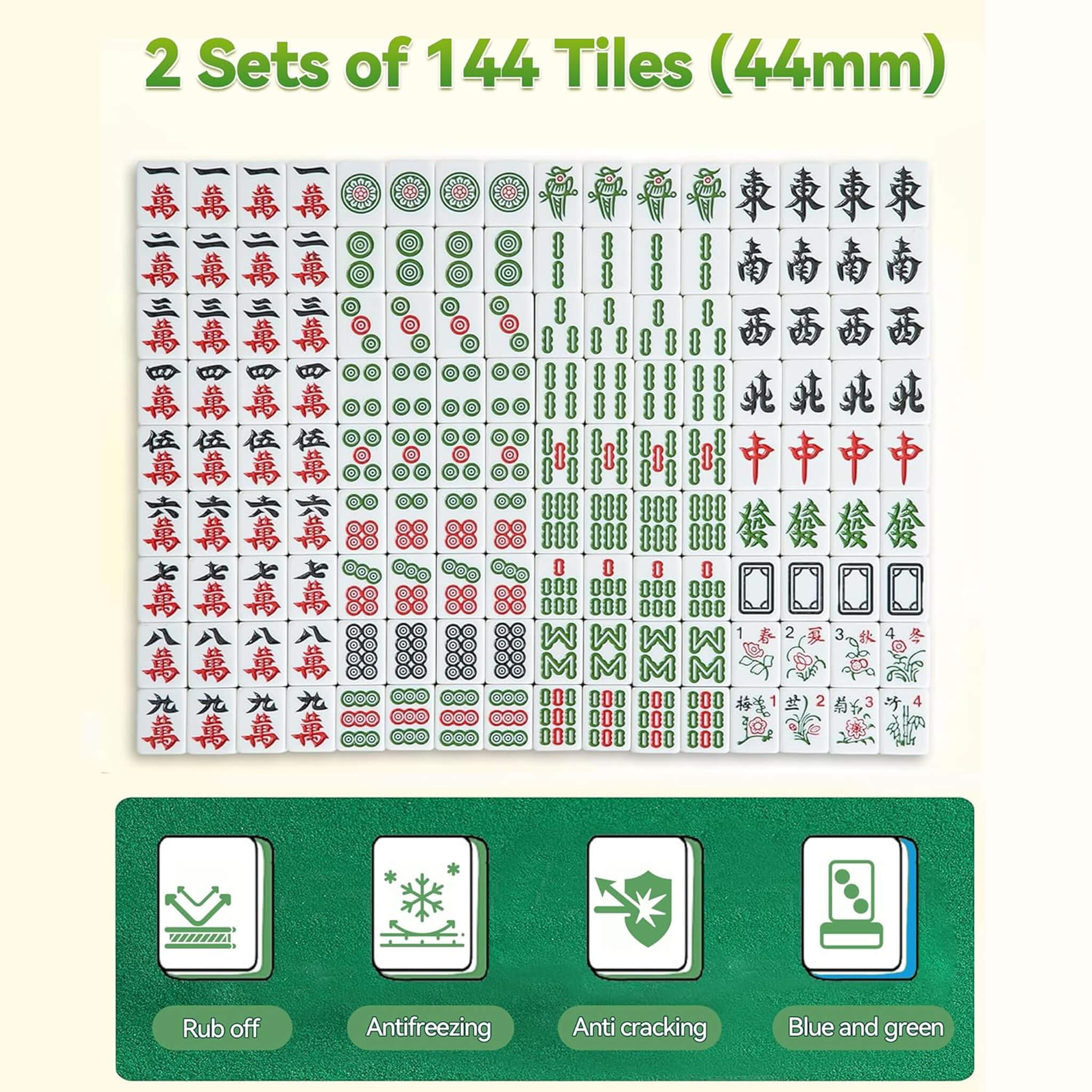 Premium Foldable 4-Player Automatic Mahjong Table With 2 Tile Sets