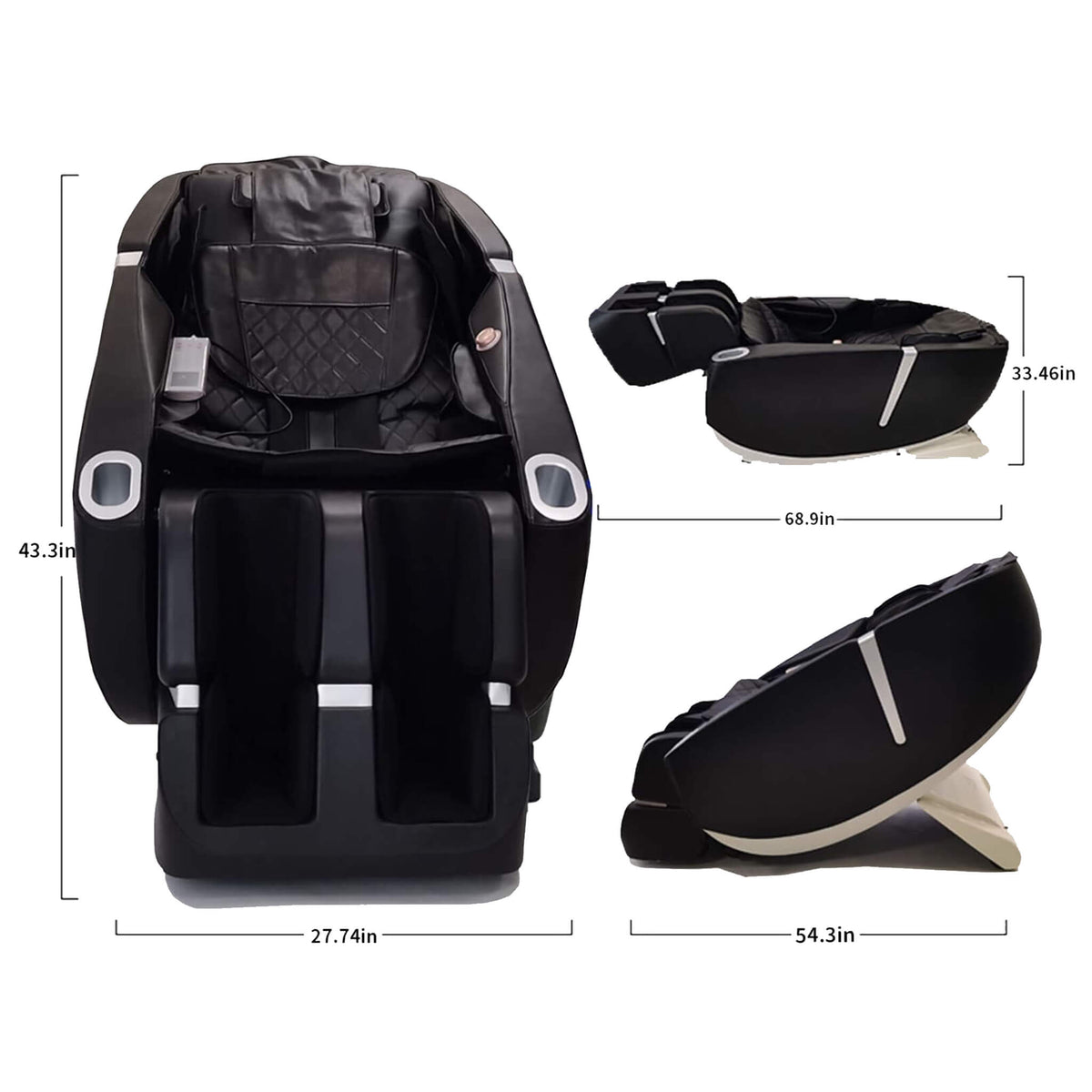 Equinox Premium Zero-Gravity Full-Body Multifunction Massage Chair With Auto Body Scan