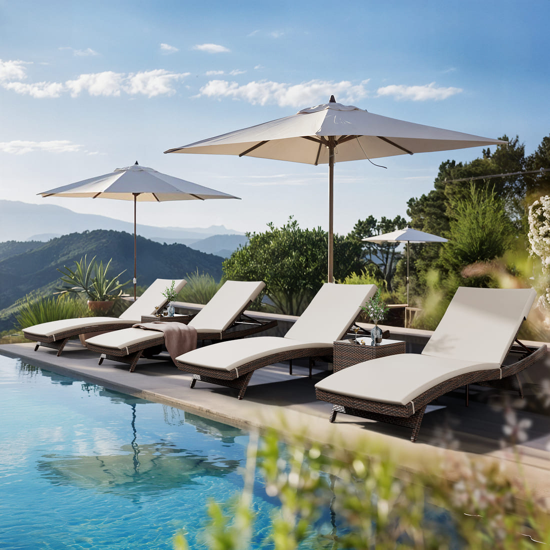 Axis Chaise Lounge Set