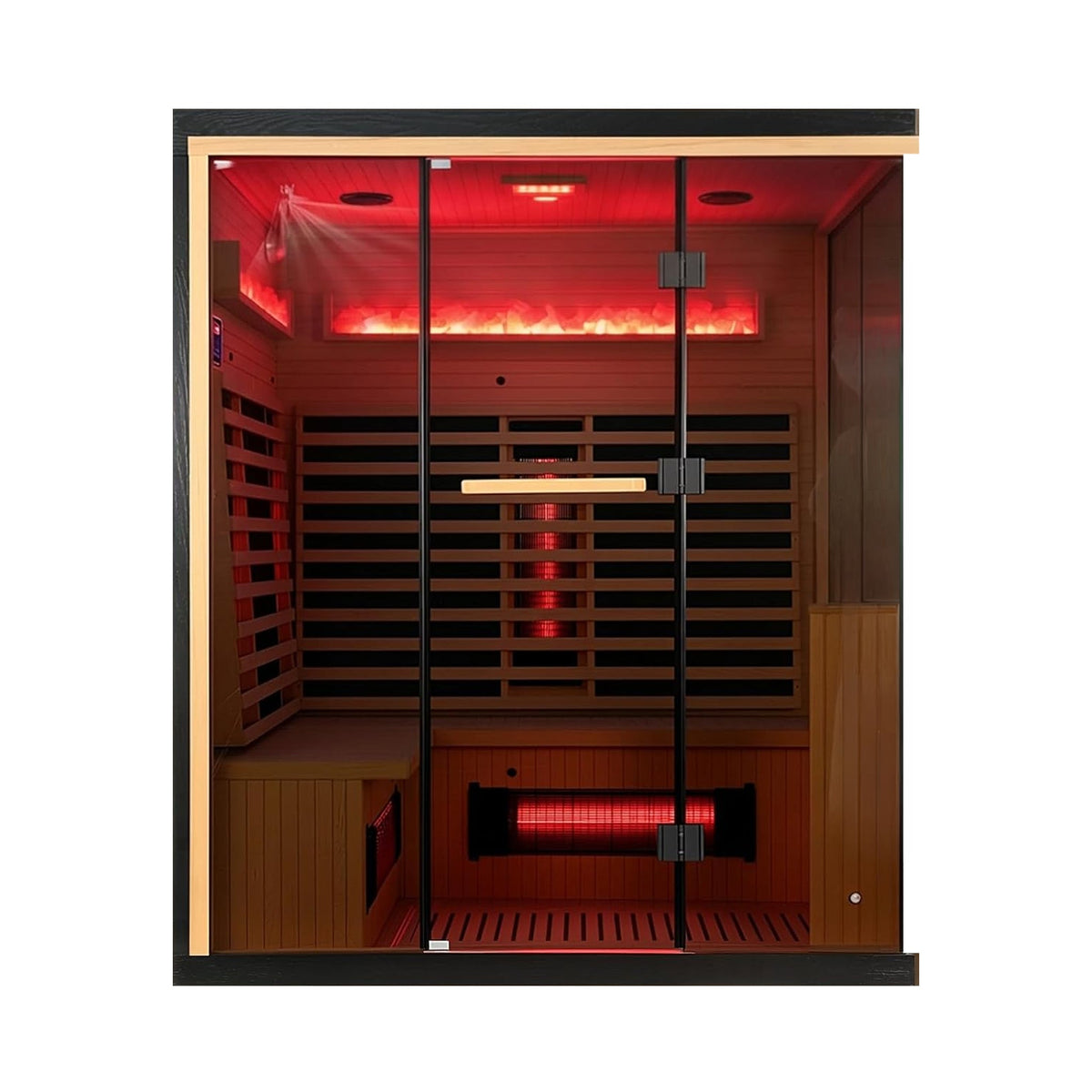 Ember 4-Person Full-Spectrum Infrared Sauna With Himalayan Salt Panels [Made-To-Order]