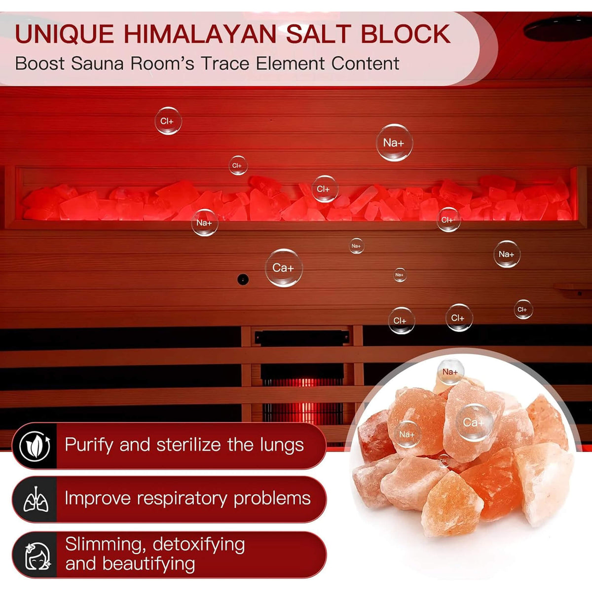 Ember 4-Person Full-Spectrum Infrared Sauna With Himalayan Salt Panels [Made-To-Order]