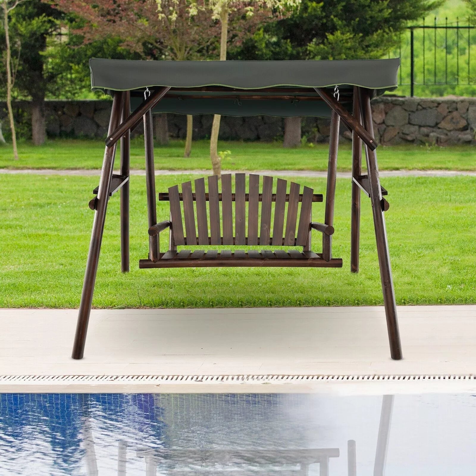 Bolton Outdoor Wooden Darden Swing Chair