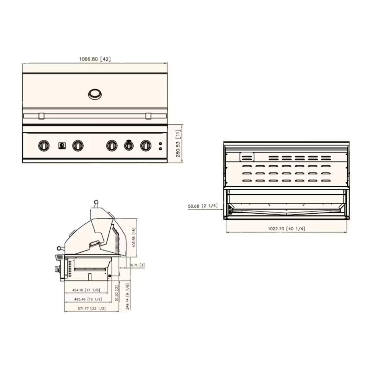 Summerset Quest Grill With Rear Infrared Burner, Rotisserie Kit, & Drop-In Griddle Plate