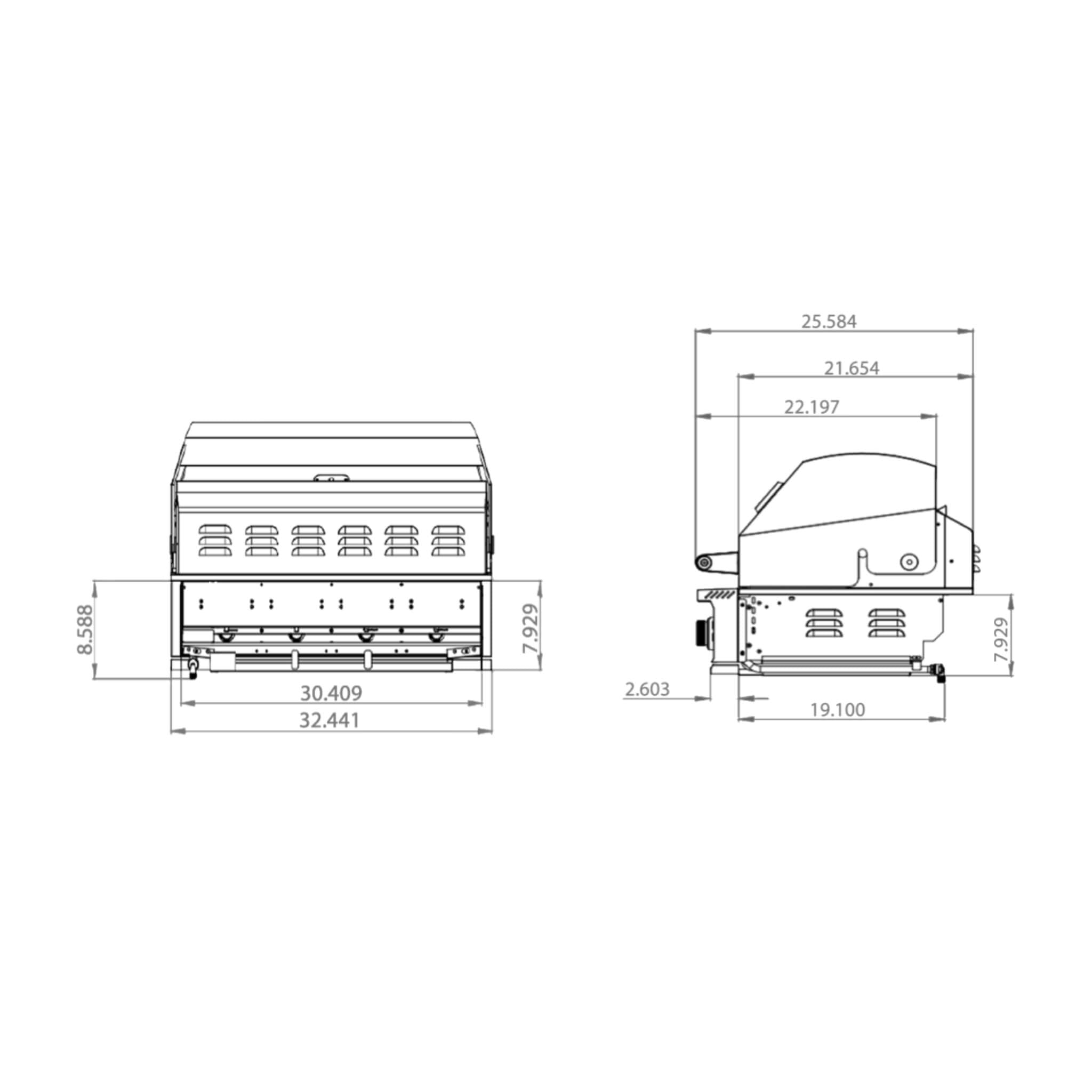 TrueFlame E-Series Built-In Stainless Steel Gas Grill